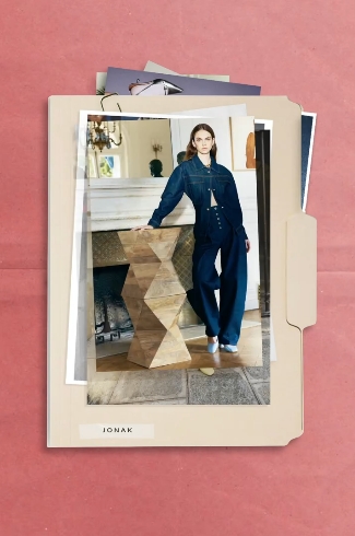 Moodboard editorial with denim look